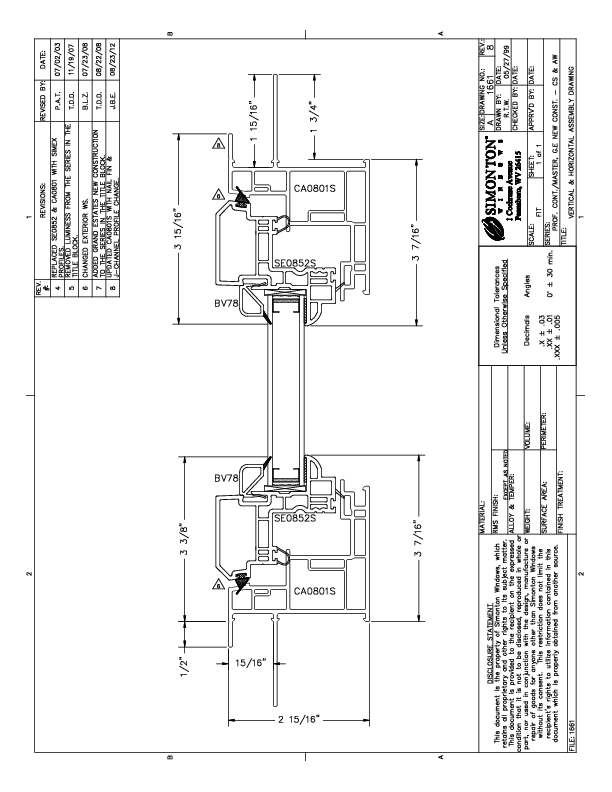 PFC Contractor Awning CAD Drawing