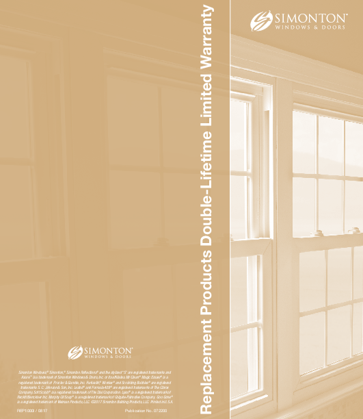 Simonton Inovo Warranty