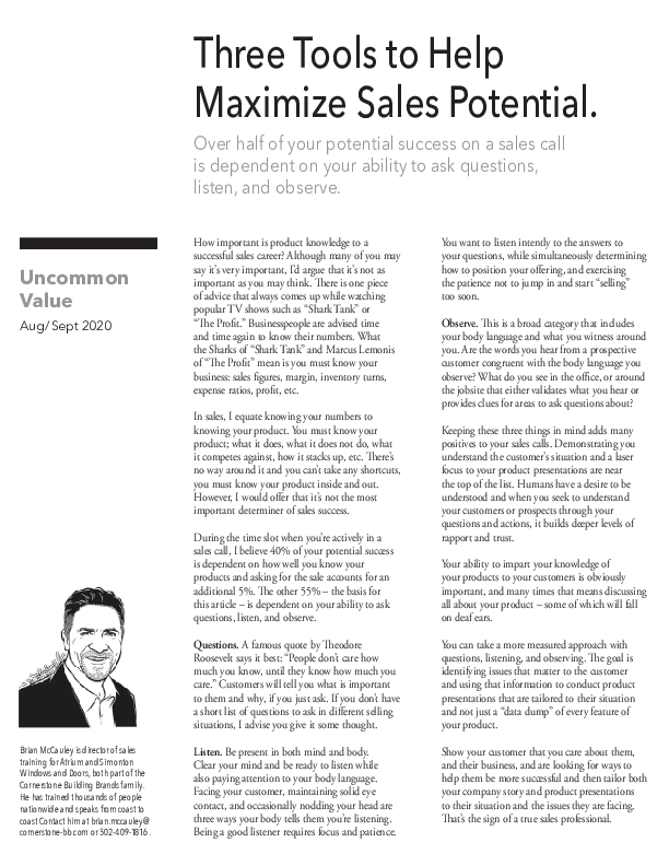 9020 Three Tools to Help - PS Uncommon Value