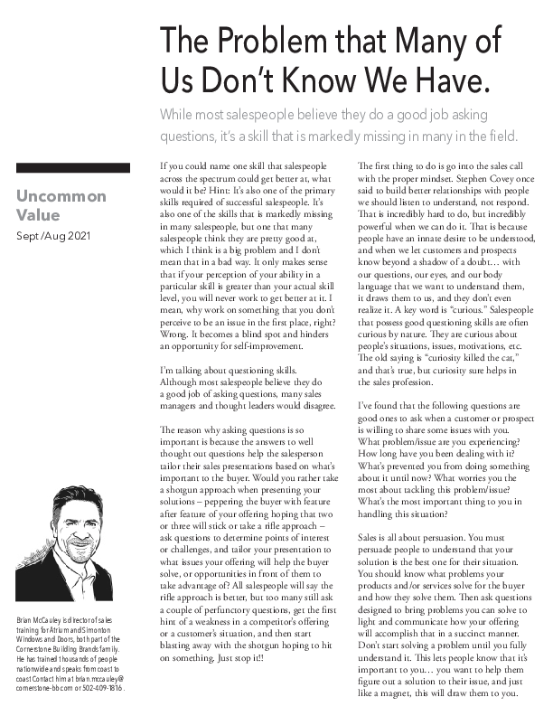 0921 The Problem - PS Uncommon Value