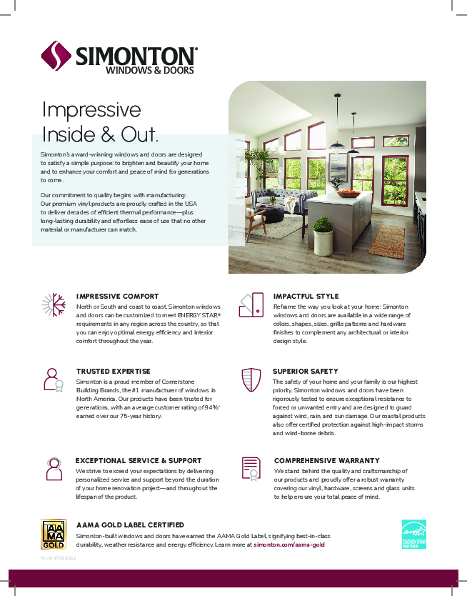 Why Simonton - Homeowner